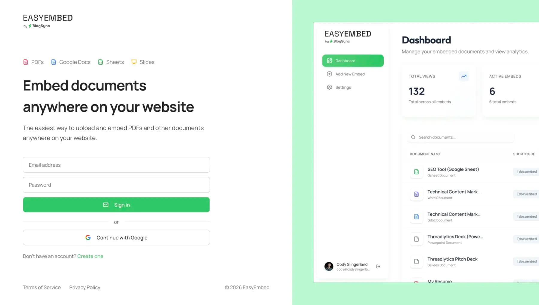 EasyEMBED homepage