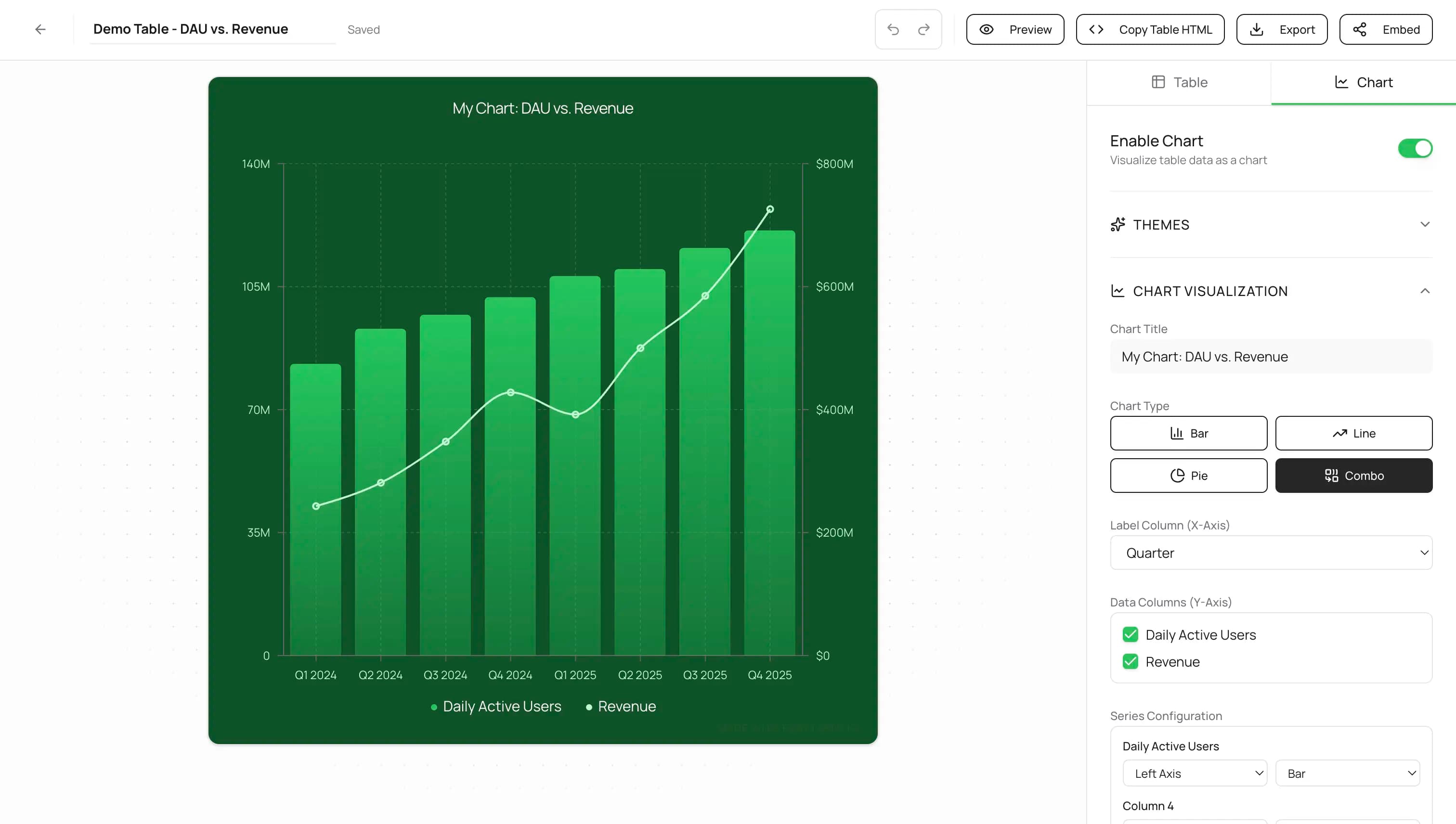 EasyTABLE homepage